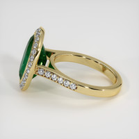 4.94 Ct. Emerald Ring, 18K Yellow Gold 4