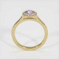 0.72 Ct. Pink Sapphire Ring, 18K Yellow Gold 3