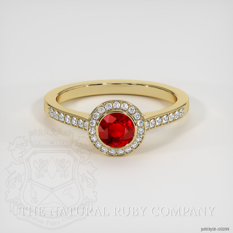 Cheap Ruby Rings Ruby Ring 0.68 Ct. 18K Yellow Gold | The Natural Ruby Company