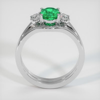 0.79 Ct. Emerald Ring, Platinum 950 3