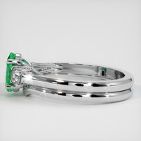 0.79 Ct. Emerald Ring, Platinum 950 4