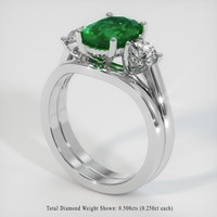 1.75 Ct. Emerald Ring, Platinum 950 2