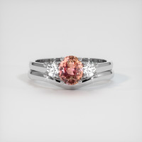 1.35 Ct. Sapphire Ring, 14K White Gold 1
