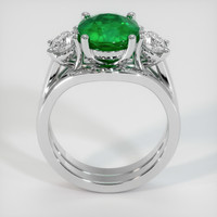 2.95 Ct. Emerald Ring, 18K White Gold 3