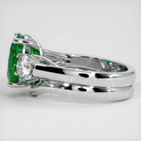 2.95 Ct. Emerald Ring, 18K White Gold 4