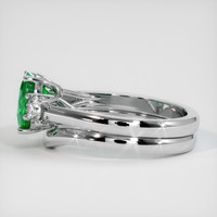 1.22 Ct. Emerald Ring, 18K White Gold 4