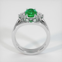 1.19 Ct. Emerald Ring, 18K White Gold 3