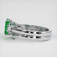 1.19 Ct. Emerald Ring, 18K White Gold 4