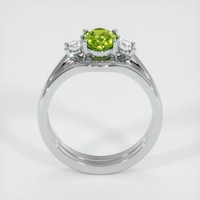 1.00 Ct. Sapphire Ring, 18K White Gold 3