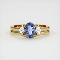 1.10 Ct. Sapphire Ring, 14K Yellow Gold 1