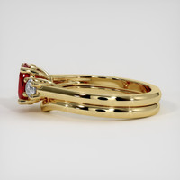 1.20 Ct. Ruby Ring, 14K Yellow Gold 4