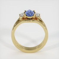 1.10 Ct. Blue Sapphire Ring, 18K Yellow Gold 3