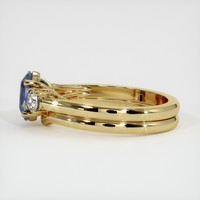 1.10 Ct. Blue Sapphire Ring, 18K Yellow Gold 4