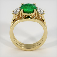 2.95 Ct. Emerald Ring, 18K Yellow Gold 3