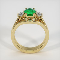 1.22 Ct. Emerald Ring, 18K Yellow Gold 3