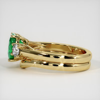 1.22 Ct. Emerald Ring, 18K Yellow Gold 4