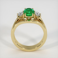 1.19 Ct. Emerald   Ring, 18K Yellow Gold 3