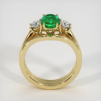 1.19 Ct. Emerald Ring, 18K Yellow Gold 3