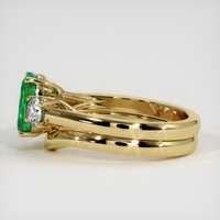 1.19 Ct. Emerald Ring, 18K Yellow Gold 4