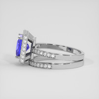 2.65 Ct. Violetish Blue Tanzanite Ring, 10K White Gold 4