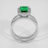 2.19 Ct. Emerald Ring, 18K White Gold 3
