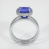 2.30 Ct. Blue Sapphire Ring, 10K White Gold 3