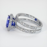 2.30 Ct. Blue Sapphire Ring, 10K White Gold 4
