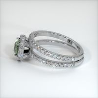 0.89 Ct. Sapphire Ring, 14K White Gold 4