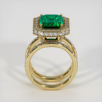 5.11 Ct. Emerald Ring, 18K Yellow Gold 3