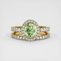 2.19 Ct. Sapphire Ring, 14K Yellow Gold 1