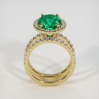 3.54 Ct. Emerald Ring, 18K Yellow Gold 3