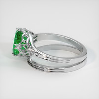 1.38 Ct. Emerald   Ring, Platinum 950 4