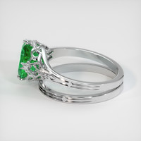 1.38 Ct. Emerald Ring, Platinum 950 4