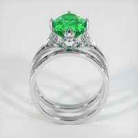 2.81 Ct. Emerald Ring, Platinum 950 3