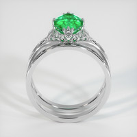 1.21 Ct. Emerald Ring, Platinum 950 3