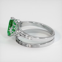 1.21 Ct. Emerald Ring, Platinum 950 4