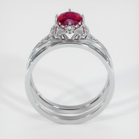 0.82 Ct. Ruby Ring, Platinum 950 3