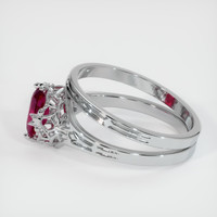 0.82 Ct. Ruby Ring, Platinum 950 4