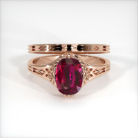 2.77 Ct. Ruby Ring, 14K Rose Gold 1