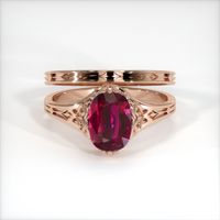 2.77 Ct. Ruby Ring, 18K Rose Gold 1