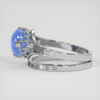 3.05 Ct. Blue Sapphire Ring, Silver 4