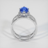 1.43 Ct. Blue Sapphire Ring, 10K White Gold 3