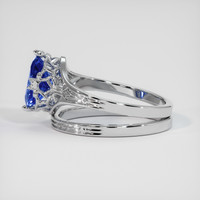 1.43 Ct. Blue Sapphire Ring, 10K White Gold 4