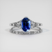 1.54 Ct. Sapphire Ring, 14K White Gold 1