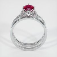 0.82 Ct. Ruby Ring, 14K White Gold 3