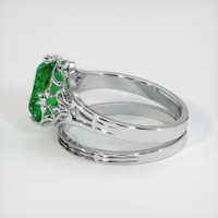 1.84 Ct. Emerald Ring, 18K White Gold 4