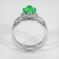 1.21 Ct. Emerald Ring, 18K White Gold 3