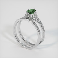 1.13 Ct. Sapphire Ring, 18K White Gold 2