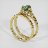 1.18 Ct. Bi Color Sapphire Ring, 10K Yellow Gold 2