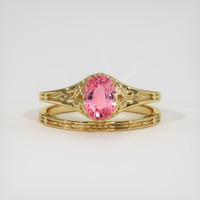 1.04 Ct. Sapphire Ring, 14K Yellow Gold 1